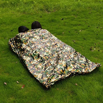 Аварийный спальный мешок для 1-2 человек, легкий Водонепроницаемый тепловой спальный мешок, Бивачный мешок со свистком для кемпинга на открытом воздухе, пеших прогулок