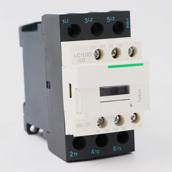 Электрический магнитный контактор постоянного тока LC1D25CD 3P 3NO Катушка постоянного тока LC1-D25CD 25A 36V
