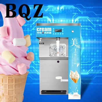 BQZ-25AB 304 Из пищевой нержавеющей стали, профессиональная электрическая машина для приготовления мягкого мороженого с сенсорным экраном, Домашнее кафе-мороженое