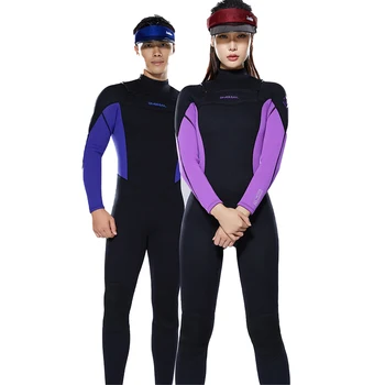 3/2 мм Эластичные женские гидрокостюмы 2023, мужские купальники с длинным рукавом, цельные купальники для серфинга, Спортивная женская одежда для дайвинга