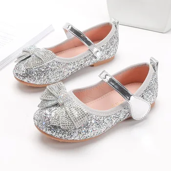 Обувь для маленьких девочек Mary Jane Для девочек от 2 до 8 лет, Шикарная и Элегантная Детская Обувь На мелкой плоской подошве Для девочек, Детская обувь Принцессы С бантом 2023