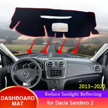 для Renault Dacia Sandero Stepway 2 MK2 2013 ~ 2020 Крышка Приборной панели Солнцезащитный Козырек От солнца Dast Коврик, Ковровая Подушка, Автомобильные Аксессуары