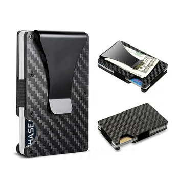 Многофункциональный мужской футляр для карт, Антимагнитный Металлический алюминиевый футляр для карт, Противоугонный RFID-кошелек для кредитных карт