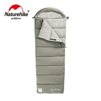 Спальный мешок Naturehike 2021 из сверхлегкого хлопчатобумажного материала-конверта Можно стирать в машине с помощью спального мешка с крышкой