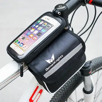 Передняя сумка для велосипеда, устойчивая к разрыву, сумка для телефона для велосипеда, портативное хранение, прочная прозрачная сумка для мобильного телефона для велосипеда
