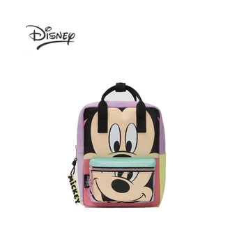 Новый Детский рюкзак Disney Mickey's с Мультяшным Рисунком, Модный Рюкзак Для Мальчиков и Девочек, Высококачественная Роскошная Брендовая Детская Школьная сумка