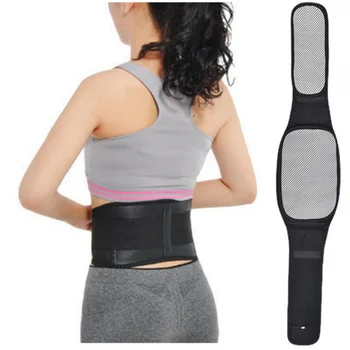 Магнитная самонагревающаяся накладка для поясницы в нижней части спины, поддерживающая ремень, Улучшающая кровообращение, облегчающая боль, бандаж для массажа.