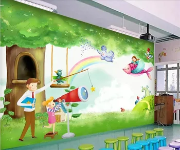 beibehang Пользовательские фотообои 3d обои милый мультфильм украшение детского дома фон стены гостиной фрески обои