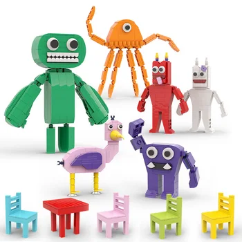 Модельная игра Banban Bricks Зеленоголовый монстр Фламинго MOC Модельные строительные блоки Детские развивающие игрушки своими руками
