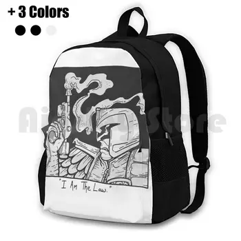 Я-Закон, Рисующий Походный рюкзак на открытом воздухе, Водонепроницаемый, для кемпинга, для путешествий, Супергерой, Черно-белый