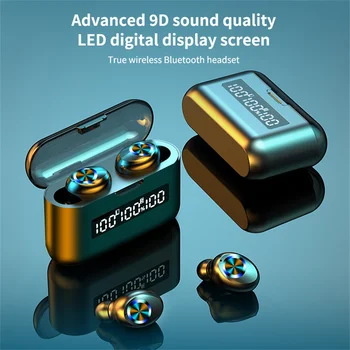 TWS X35 True Wireless Bluetooth Гарнитура HD Call LED дисплей Большой емкости 12D Звук Водонепроницаемые наушники Наушники с шумоподавлением
