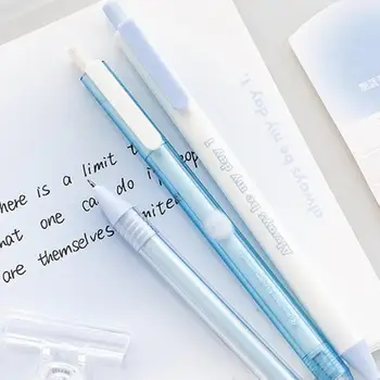 Красивая ручка для письма, портативная пластиковая ручка градиентного цвета с зажимом, гелевая ручка без заусенцев, школьные принадлежности