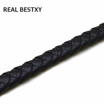 REAL BESTXY 1 м/лот, настоящий браслет, плетеный кожаный шнур для изготовления браслетов, фурнитура для бижутерии 