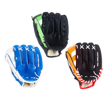 Спортивные перчатки для бейсбола на открытом воздухе, утолщенные перчатки для софтбола, тренировочное снаряжение для бросков левой рукой для детей, молодежи и взрослых
