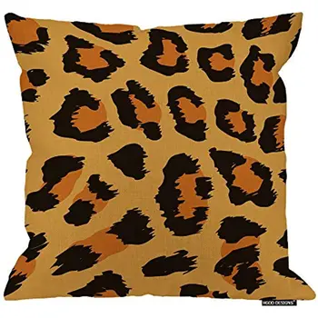 Леопардовая наволочка, абстрактный художественный дизайн с леопардовым принтом, чехлы для подушек, декоративные наволочки для дома