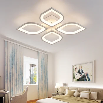 Современные минималистичные акриловые светодиодные потолочные светильники для гостиной, кабинета, спальни, Потолочный светильник Для внутреннего освещения, Светильники AC110-240V