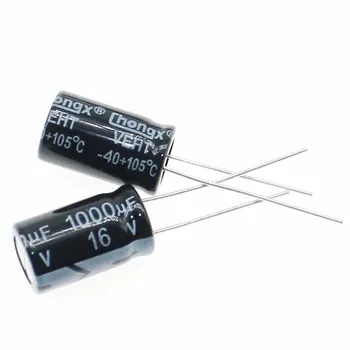 Алюминиевый электролитический конденсатор 1000 МКФ 16 В объемом 10*13 мм 16 В 1000 мкф Новый оригинальный (10 шт.)
