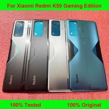 Оригинал для Xiaomi Redmi K50 Gaming Edition Задняя крышка батарейного отсека Стеклянная дверца корпуса Задняя крышка с клеем
