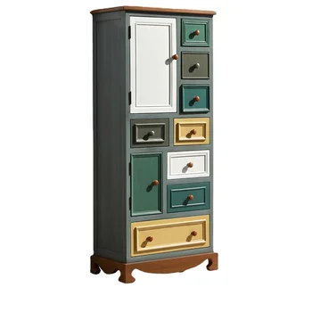 YY Комод в американском стиле из массива дерева, шкафчик для хранения в спальне, шкаф для хранения в гостиной