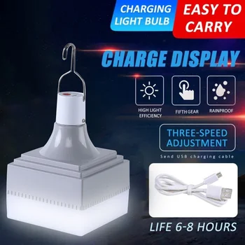 Портативная светодиодная лампа Водонепроницаемый Наружный ночник USB Перезаряжаемый Беспроводной фонарь для кемпинга, Аварийная лампа для палатки, Рыночная аварийная лампа
