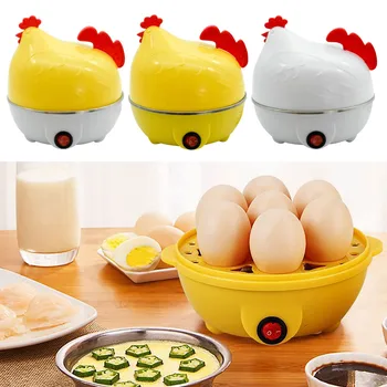 Пароварка для яиц в форме цыпленка, Котел для завтрака на 7 яиц, Инструменты для приготовления пищи, Однослойная Электрическая яйцеварка, Кухонные принадлежности.