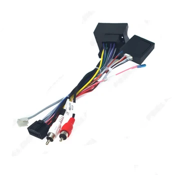 Автомобильный стереозвук, 16-контактный адаптер кабеля питания Android с коробкой Canbus для BMW X1 E90, жгут проводов кабеля питания
