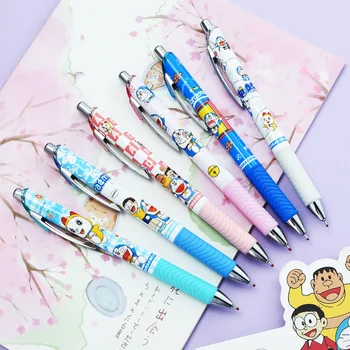 12 шт./компл. Doraemon press гелевая ручка с высокой цветопередачей мультяшная анимация студенческий экзамен черная ручка 0,5 мм школьные принадлежности оптом