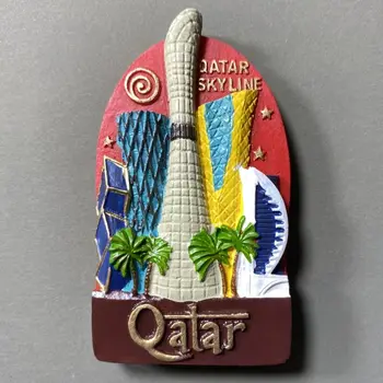 Ближний Восток, Катар, Нидерланды, Амстердам, Магниты на холодильник, креативные сувениры ручной работы из 3D смолы, украшения для дома