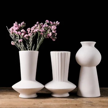 Креативная Керамическая ваза для цветов, Скандинавский цветочный горшок, современное искусство, Креативные Вазы для дома, гостиной, стола, офисного декора.