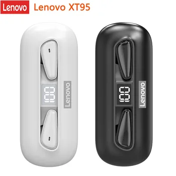 Lenovo XT95 TWS Bluetooth Наушники С ультратонким Сенсорным Управлением Беспроводные Наушники с микрофоном и Цифровым дисплеем Гарнитура спортивные Наушники