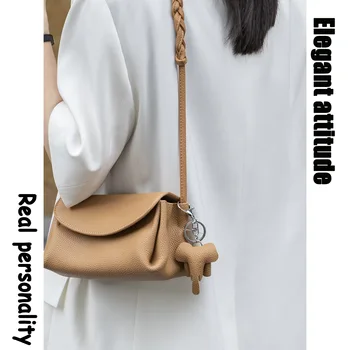 Повседневные женские сумки-мессенджеры из спилка, однотонная женская квадратная сумка через плечо, Многофункциональная женская сумка для поездок на работу, Горячая распродажа