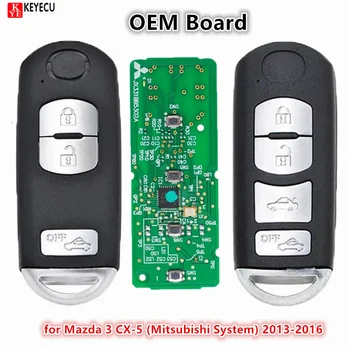 KEYECU Proximity Remote Smart Key FOB OEM Плата 433,92 МГЦ 49 микросхем для Mazda 3 CX-5 (Система Mitsubishi) 2013-2016 WAZSKE13D-01