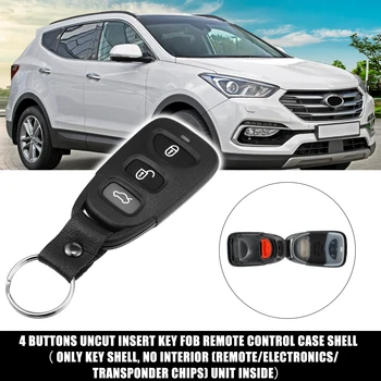 X Автомобиль Autohaux 4 кнопки дистанционного брелока Чехол для бесключевого доступа Крышка корпуса Инструменты для Hyundai для Kia 2003-2016 Аксессуары