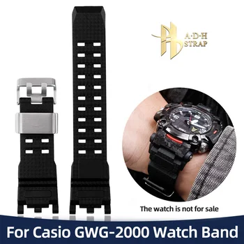 Водонепроницаемый Ремешок из силиконовой смолы Для часов Casio Второго поколения Great Mud King GWG-2000 GWG-2040, Мужской Специальный Ремень