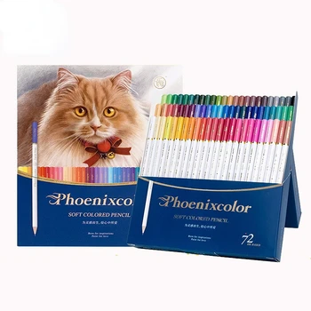 Цветные карандаши Andstal Phoenixcolor 36/48/72 Профессиональные Масляные Карандаши в Китайском стиле Для детей и студентов
