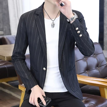 Модный бутик, новый корейский маленький костюм для джентльменов, удобный парикмахер для подростковой вечеринки, повседневная приталенная одинарная куртка West jacket2022