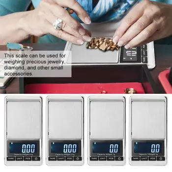 Цифровые весы Mini Balance Портативные карманные электронные цифровые ювелирные весы с цифровым дисплеем Многофункциональные