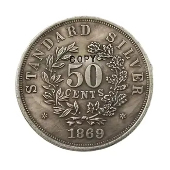 КОПИЯ РЕПЛИКИ 1869 Liberty Head Стандартная монета с рисунком в полдоллара
