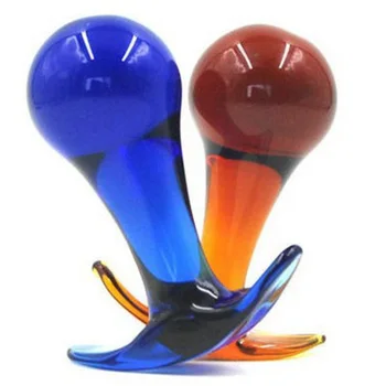 Новая горячая сине-коричневая головка pyrex crystal wave, анальные шарики, анальная пробка, фаллоимитатор, стеклянные секс-игрушки для мастурбации, продукт для мужчин и женщин
