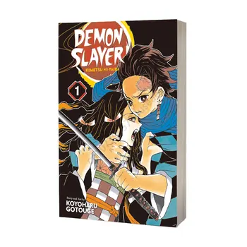 Новое аниме Demon Slayer Kimetsu No Vol. 1Yaiba Япония Фэнтези Наука Тайна Неизвестность Английская версия комикса Манга