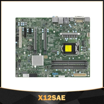 X12SAE Для Одноканальной Материнской платы рабочей станции Supermicro 10-го Поколения Core i9 i7 i5 i3 DDR4 SATA3 LGA-1200