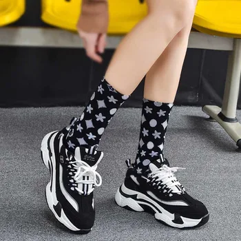 Модные женские носки из чистого хлопка European Station, Милые Интересные дышащие спортивные носки, подарок на день рождения для мужчин и женщин, пара носков