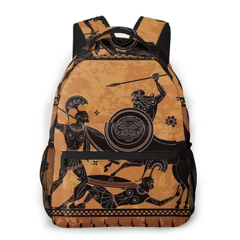 Рюкзак OLN, женская сумка через плечо для девочек-подростков, рюкзак воина Древней Греции, женский школьный рюкзак