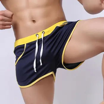 Повседневные спортивные брюки Мужские брюки для фитнеса пляжная одежда Брюки с четырьмя углами Модные мужские спортивные брюки