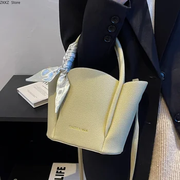 2 комплекта сумок для женщин 2023 Новые популярные однотонные сумки через плечо из искусственной кожи, дизайнерские роскошные кошельки и сумки