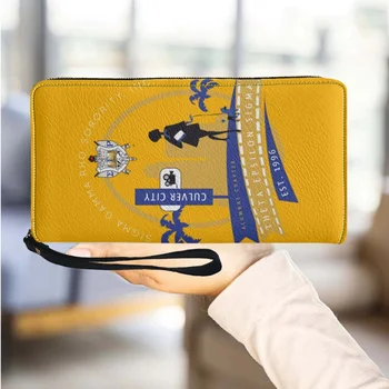 Дизайн наручного кошелька Sigma Gamma Rho Для поездок на работу, Новый тренд, Кожаная сумка для карт на молнии, Женский милый Длинный кошелек, клатч в подарок