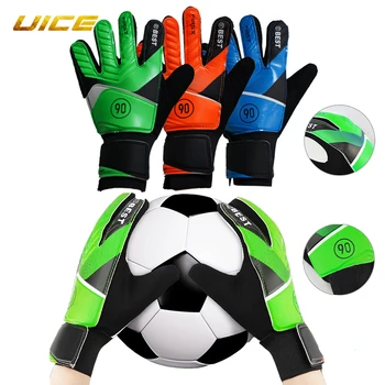 Детские футбольные вратарские перчатки из латекса и полиуретана, защитные перчатки для рук вратаря, футбольные аксессуары для детей