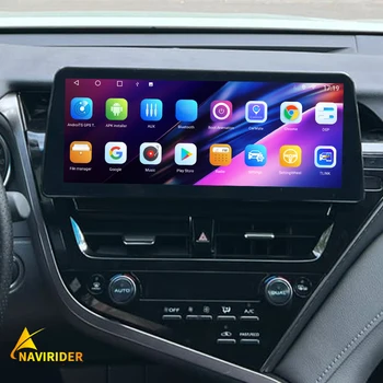 12,3-дюймовый Экран Для Toyota Camry 2021 2022 Автомобильный Мультимедийный Видеоплеер GPS Навигация Радио Android 13, 8 + 128 Г Carplay DSP Звук