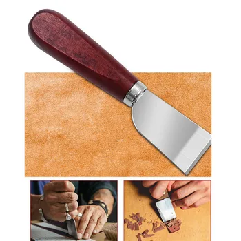 1ШТ нож для обрезки кожи своими руками, инструменты для резьбы по коже, лопата, нож для резки кожи шириной 35 мм