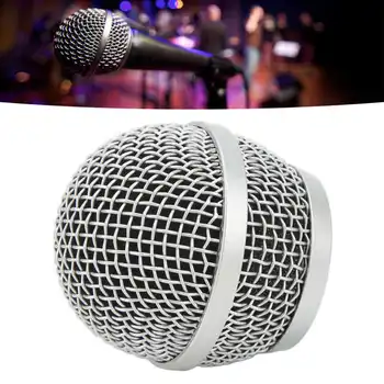 Решетка микрофона с шаровой головкой из нержавеющей стали, сетчатая решетка микрофона, сменная крышка микрофонной головки для PG58 BLX288
